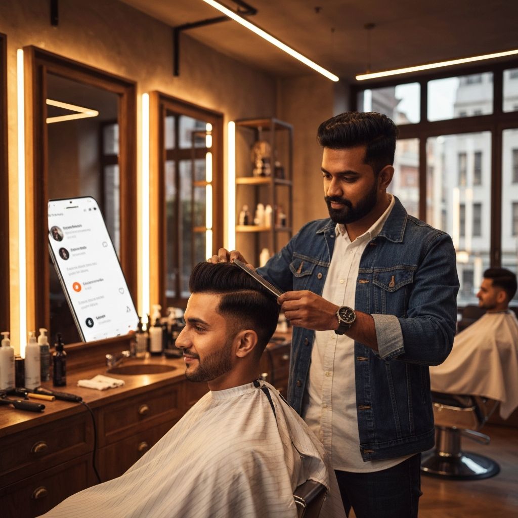 Thriving local business with happy customers